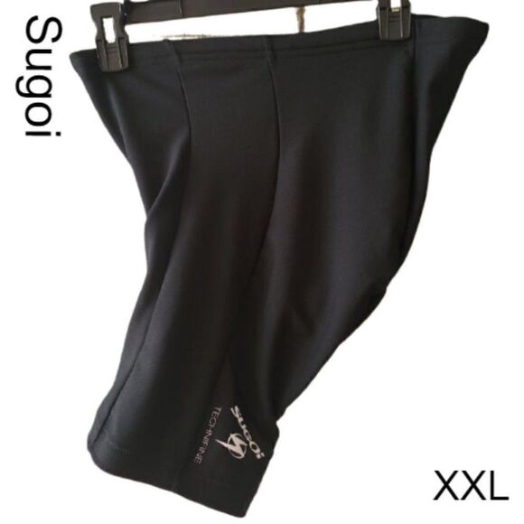 Sugoi Women's Plus Size Padded Cycling Shorts Black Bike Short XXL NWOT - Picture 1 of 10